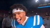 Trinidad Chambliss sends parting message directly down camera after beating Lane Kiffin
