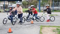 California kindergartners learn to ride bikes in PE, and teachers watch confidence soar