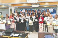Waheed Jeelani felicitated at Global Leaders Conference