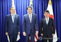 S. Korea, U.S., Japan FMs set for talks in New York on economic, security ties