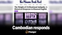 Cambodian responds with Khmer Empire history but no new evidence on disputed photos