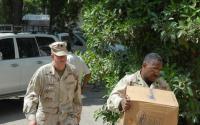 From the archives: Navy and Air Force chaplains donate goods in Djibouti, 2007