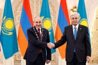 Armenia has established itself as a progressive country respected in the international arena. Tokayev to Pashinyan