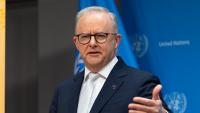 Albanese takes climate warning to New York, but fossil fuel experts test credibility