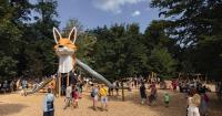 There is now a giant fox in the forests above Bratislava