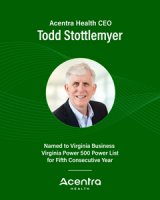 Acentra Health CEO Todd Stottlemyer Named to Virginia 500 Power List for Fifth Consecutive Year