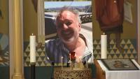 Mass held at Ukrainian church in Los Angeles honoring NBC4 helicopter pilot George Marciniw, reporter Eliana Moreno