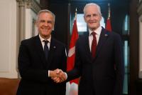 Carney welcomes Norwegian Prime Minister to Ottawa