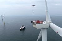 Ampelmann Completes Cargo Drone Campaign at Triton Knoll Offshore Wind Farm