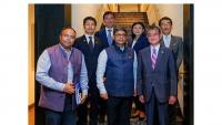 Japan's LDP delegation led by Taro Kono holds talks in New Delhi