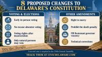 Eight proposed changes to Delaware Constitution await new General Assembly