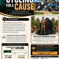 Wisconsin man cycles from Maine to Wisconsin to fund Hmong Lao veterans monument in Neillsville