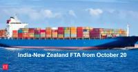 India-New Zealand FTA kicks in from October 20: Indian exporters get duty-free access from day one as both nations target Rs 35,000 crore trade by 2030