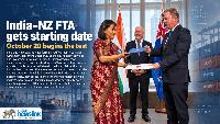 New Zealand-India FTA starts October 20, 2026