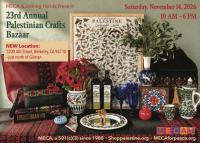 Saturday 11/14: 23rd Annual Palestinian Crafts Bazaar