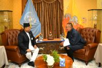 Foreign Minister Khanal meets Bhutanese Prime Minister Tobgay