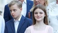 Princess Gabriella, 11, steals fashion crown from Princess Charlene in £28 Mango shoes