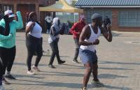 Mayibuye residents brave cold for regional healthy lifestyle session