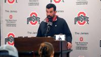 Ohio State coach Ryan Day speaks to media before Illinois. Watch here