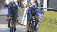 Italy win gold in team relay at cycling worlds