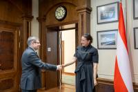 Moldova, Austria strengthen cooperation; Moldovan parliament speaker meets new Austrian ambassador