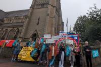 Teachers at Cardinal Allen High in Fleetwood strike over plans to turn Catholic school into academy