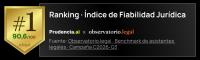 Prudencia.ai is positioned as the most reliable legal AI in Spain in the Legal Observatory ranking.