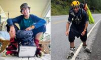 Norwegian, 24, killed by female driver, 82, while rollerblading across America... and she didn't even bother to stop to check on him as he lay dying