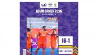 Asian Games: India thrashes Sri Lanka 16-1 in men's hockey clash