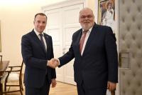 Jović Confers with New Ambassador of Azerbaijan
