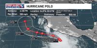 Hurricane Polo holds at Category 5 strength just off the coast of Mexico