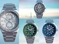 Citizen unveils four new titanium radio-controlled chronographs with sapphire, textured dials