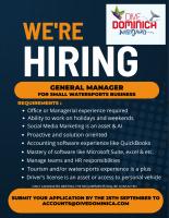 VACANCY ANNOUNCEMENT: General Manager for small watersports business
