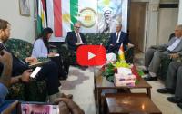 With video... the start of the meeting of the Swedish delegation and the Kurdish National Council