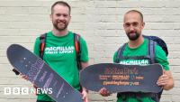Skateboarders take on Amsterdam charity challenge