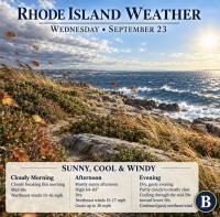 Rhode Island Weather for September 23, 2026