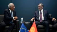 President Sadyr Japarov meets with European Council President António Costa