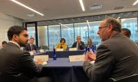 Hypocrisy of the highest order! Green Party council leader flies 3,500 miles to New York five days after his authority bans airline adverts to tackle 'polluting sectors'