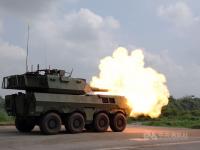 Taiwan's new armored vehicle makes live-fire media debut