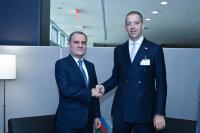 Azerbaijani FM Jeyhun Bayramov meets Serbian counterpart