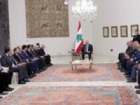 Aoun discusses economic cooperation with Syrian ministerial delegation