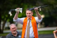 An Indianapolis church turned an AR-15 into a garden tool