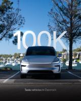 Tesla Tops 100,000 Vehicles in Denmark as Fleet Doubles in Three Years