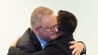 ‘My friend’: Emotional Albanese hugs Zelensky as historic Ukraine deal sealed