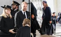 Norway's King and Queen lead royals - including heiress-to-the-throne Ingrid - at funeral for Princess Astrid, who died days after attending her late brother Harald V's funeral