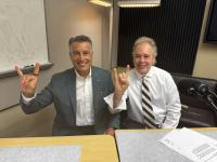 Professor Daryl Lawson and University President Brian Sandoval discuss community development, educational advancements and new opportunities coming next fall