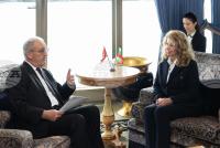 President Iotova Meets with Swiss Counterpart in New York