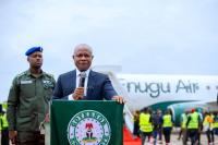 Mbah Flags Off Enugu Air Maiden Int’l Flight to Douala, Cameroon