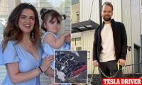 Startup founder moaned about his scraped knee instead of helping woman and toddler who died in burning car after he drove Tesla into them at 142mph, prosecutors say