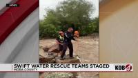 Mora County crews ready to help after flooding, 2 rescued near Morphy Lake